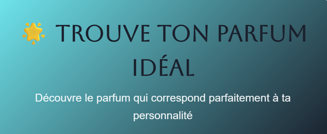 Faites le Test ! Quel parfum pour homme est fait pour moi ?