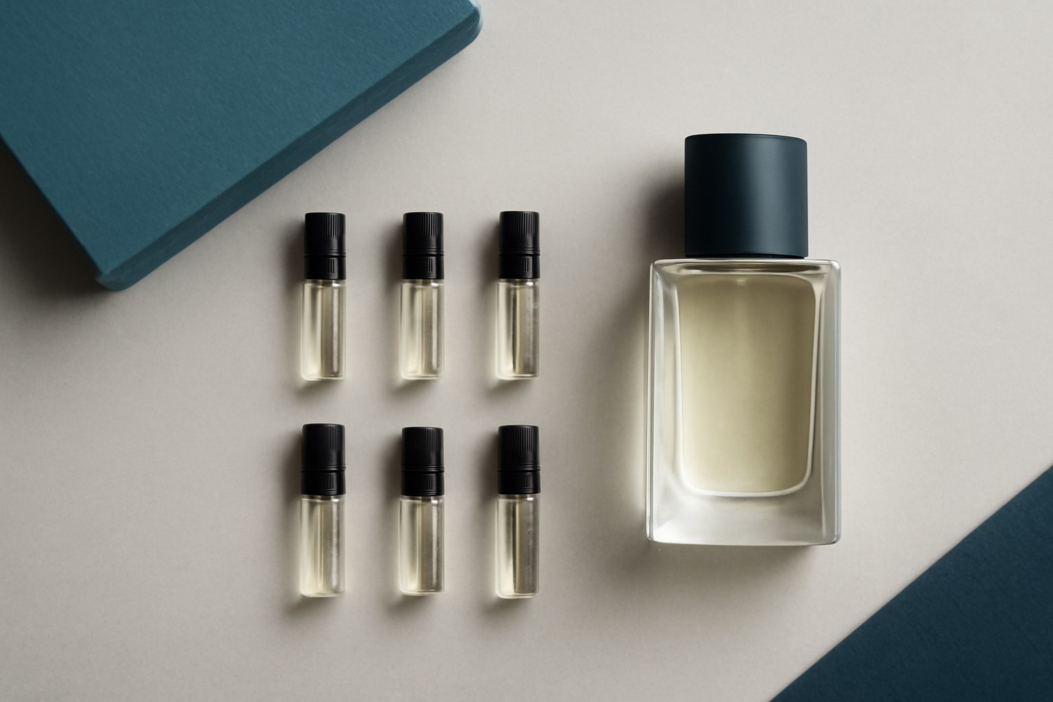 Coffret découverte de parfum homme avec échantillons et un grand flacon