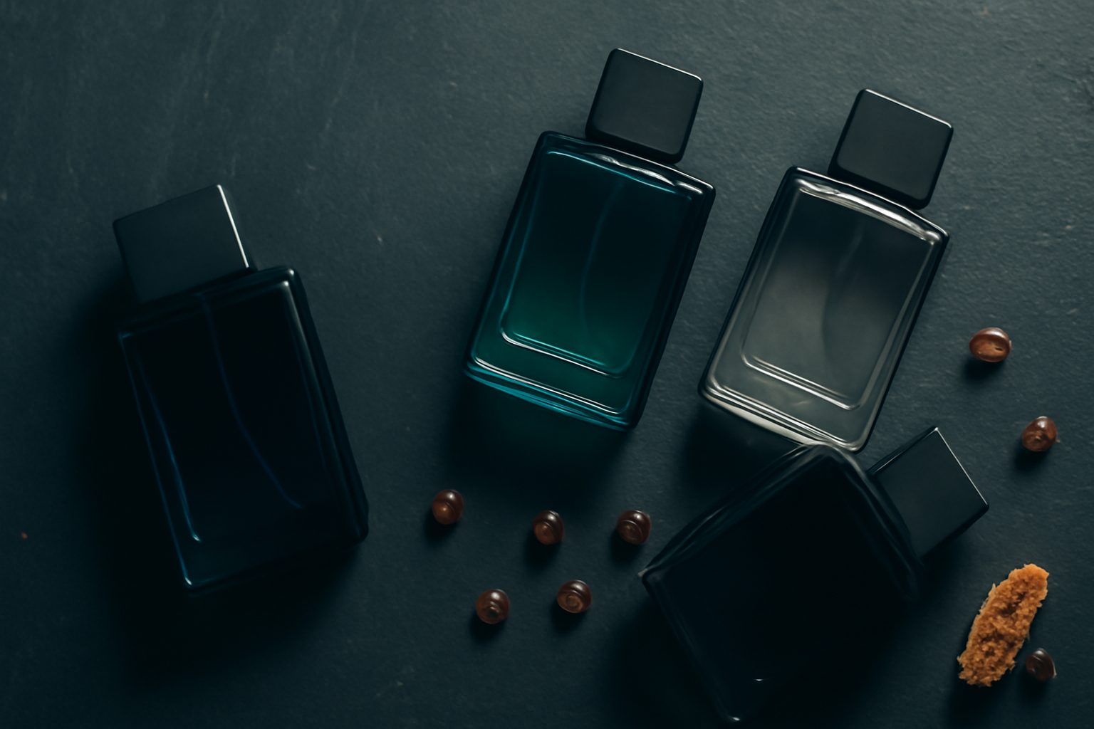 Flacons de parfum homme dont un mis a l ecart, ceux qu on n aime pas mais qui plaisent aux autres