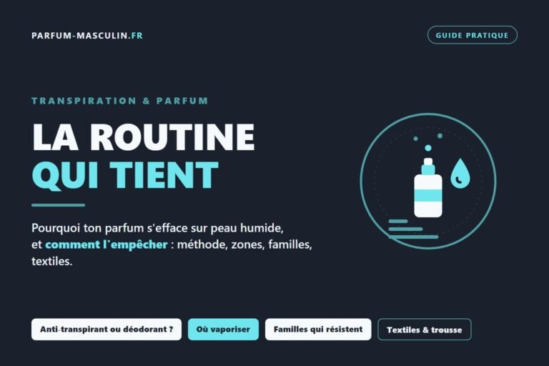Visuel du guide : transpiration et parfum, la routine qui tient